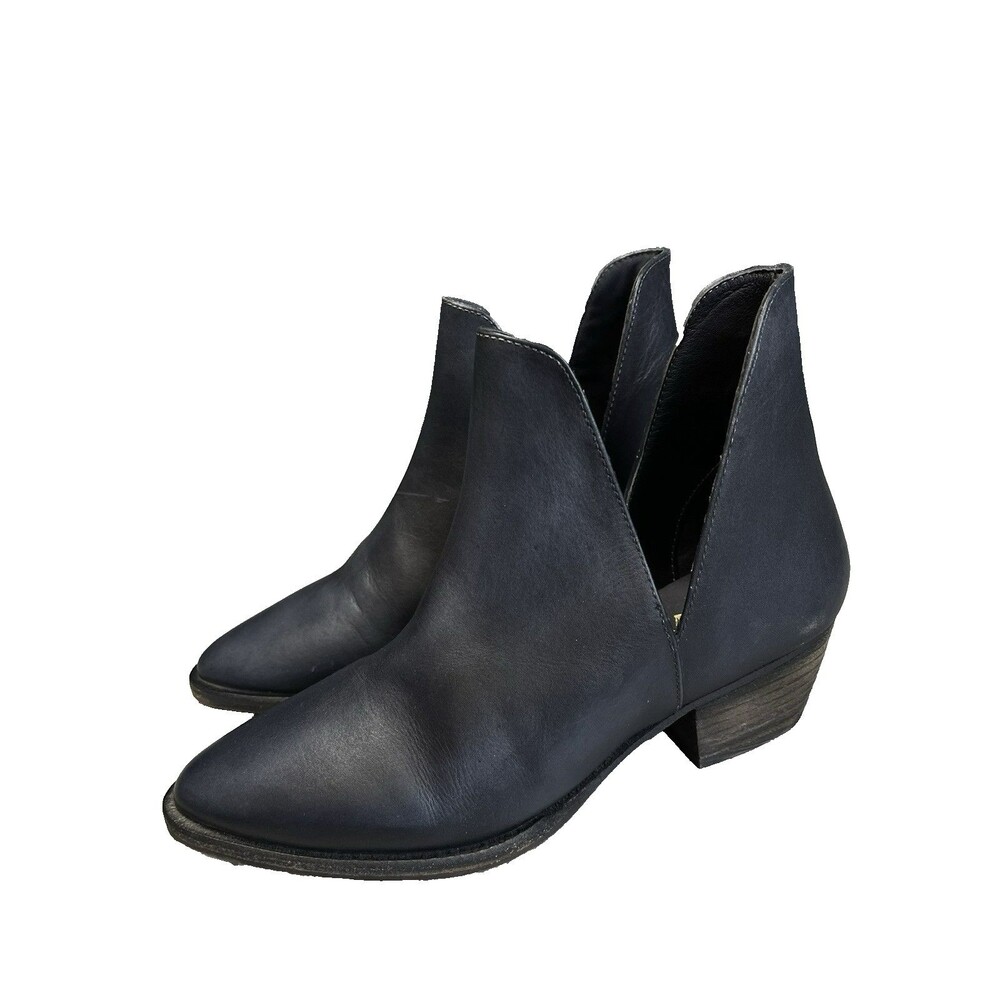 Free People Charm Double V Ankle Boots Women's 36.5 / US 6 Blue Boho Festival